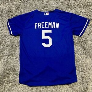 Freddie Freeman Nike Los Angeles Dodgers Jersey Blue #5 Youth M
